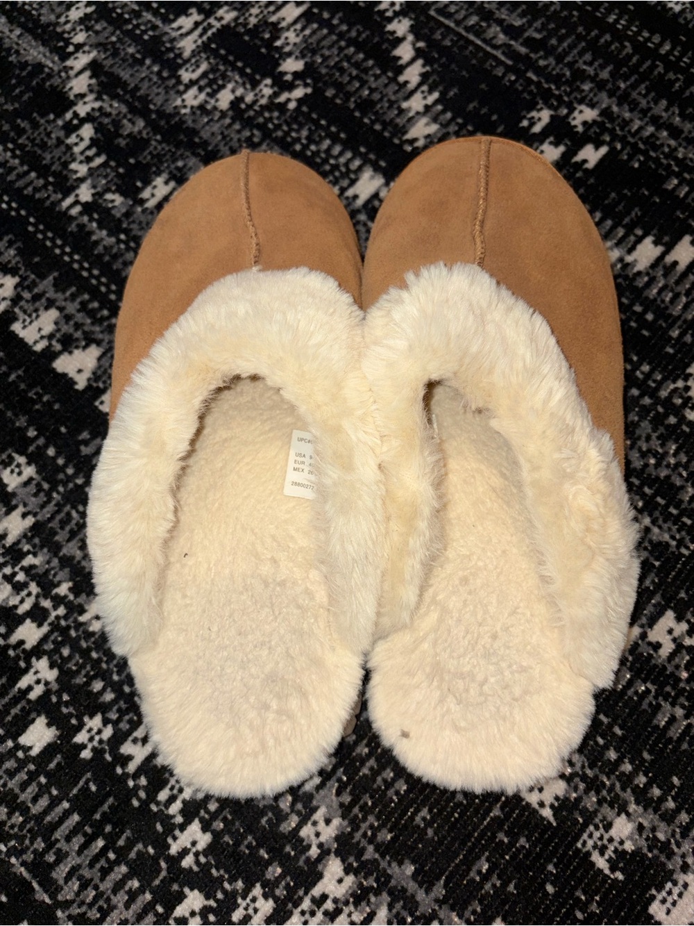 Cozy Faux-Suede Fur-Lined Women's Slippers - Chestnut